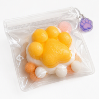 Mainan Ekstrusi Lembut, Mainan Dekompresi, Set Plastik 24 Buah, Kotak Warna Anak-anak, Liontin Permainan Makanan, Hadiah, Mainan Fidget