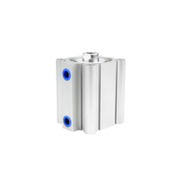 YOUBOLI Automatisation d'usine Actionneur CQ2 Double effet Mini cylindre à piston pneumatique Professionnel Compact ST52/42CrMo