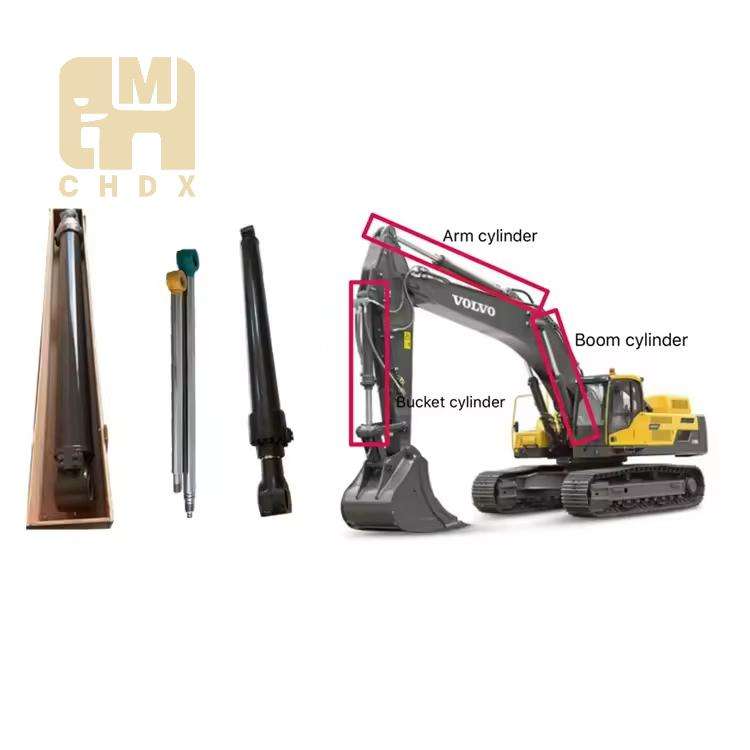 CE Approved Single Acting Eye Type Excavator Arm System Crawler Digging 385C 3228719 Excavator Boom Oil Cylinder 18 H5198e9074d294c7d973bf1a3d538ce20Z