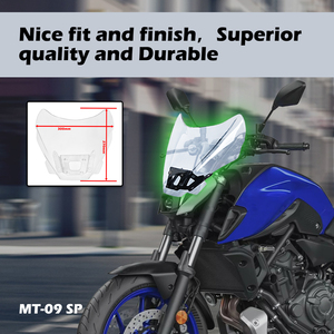 XXUN moto pare-brise pare-vent écran déflecteur pour Yamaha <span class=keywords><strong>MT</strong></span>-<span class=keywords><strong>09</strong></span> SP MT09 <span class=keywords><strong>MT</strong></span> <span class=keywords><strong>09</strong></span> SP <span class=keywords><strong>2021</strong></span> 2022 - Product Image 4