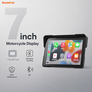 Bestsonic Écran intelligent de 7 pouces avec CarPlay pour toutes les motos, alternative plus sûre au téléphone, commande vocale, navigation mains libres - Product Image 1