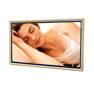 Écran photo numérique LCD tactile de 65 pouces, galerie d'art, moniteur mural avec cadre <span class=keywords><strong>en</strong></span> <span class=keywords><strong>bois</strong></span> - Product Image 5