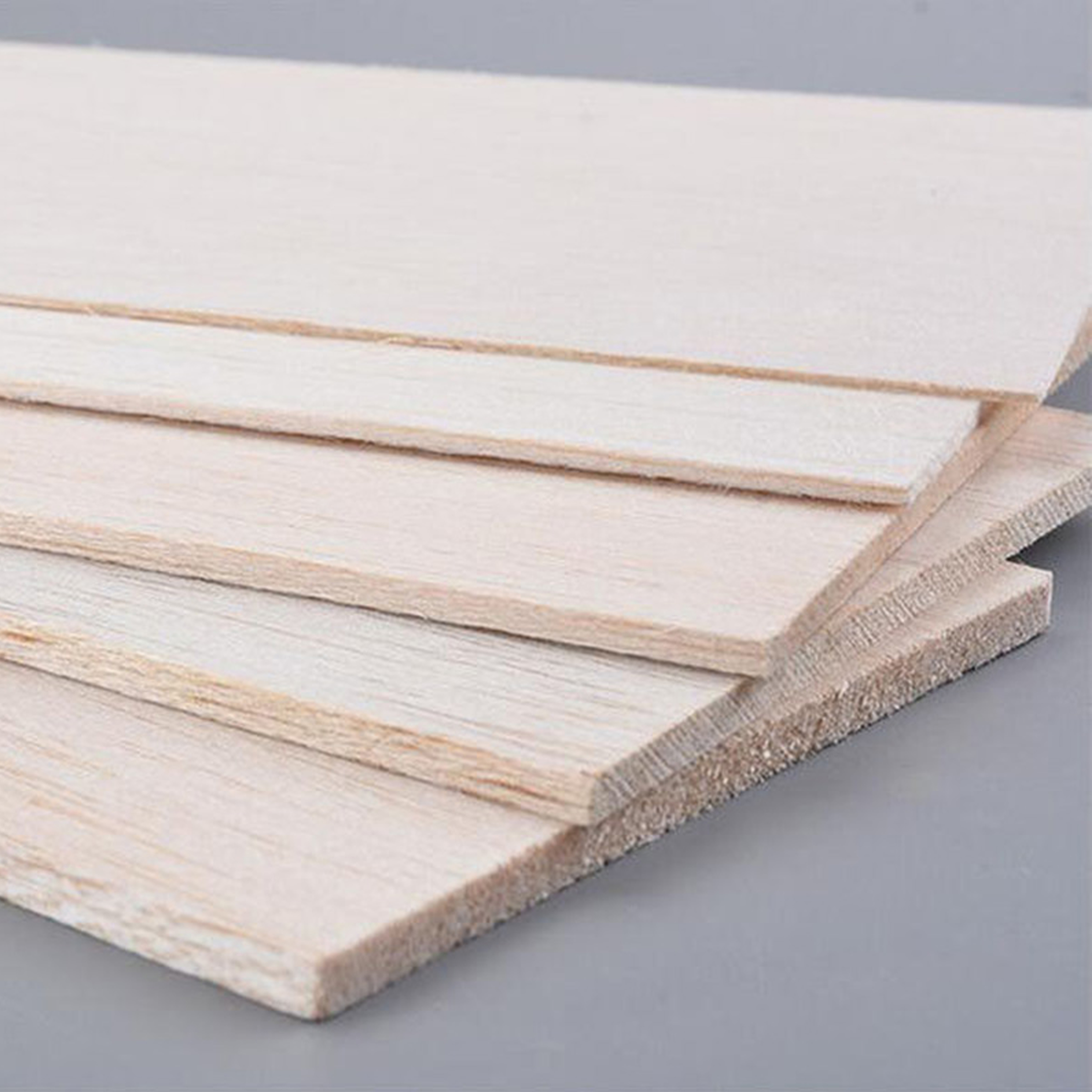 Lot de 20 assiettes en bois de balsa pour loisirs créatifs, maison, bateau, avion, jouet 300 x 100 x 4 mm