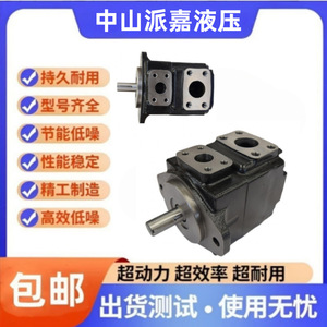 ปั๊มใบพัด T6E รุ่น T6E-050-2R03-A1 ปั๊มไฮดรอลิกแบบปริมาณคงที่ ขับเคลื่อนด้วยไฟฟ้า แบบเพลาขับ - Product Image 5