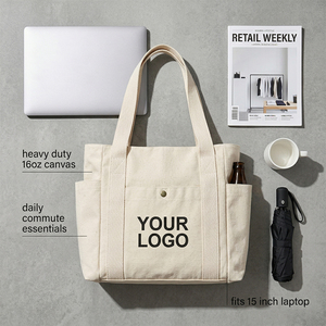 Bolsa <span class=keywords><strong>de</strong></span> Lona Resistente <span class=keywords><strong>de</strong></span> 16 oz con Múltiples Bolsillos y Logotipo Personalizado con Bordado 3D para una Solución Integral <span class=keywords><strong>de</strong></span> <span class=keywords><strong>Marca</strong></span> - Product Image 4