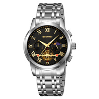 SKMEI Montre Mécanique Hommes Montre Automatique Quartz Étanche Creux Art Strainless Bracelet En Acier Montre Homme Mode Horloge 9394