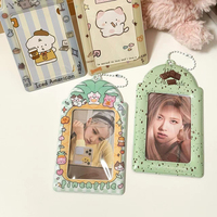 Porte-cartes PVC coréen personnalisé mignon, étui photo tendance, protège-cartes photo Kpop, pochettes de protection pour cartes de collection de stars