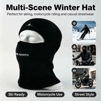 Masque facial complet de luxe pour le ski, bonnet, cagoule, logo brodé, 1 trou, cagoule d'hiver, masque facial