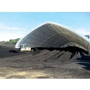 LF çelik çatı yapısı sistemi varil kömür depolama barakası uzay çerçeve bunker çelik yapı