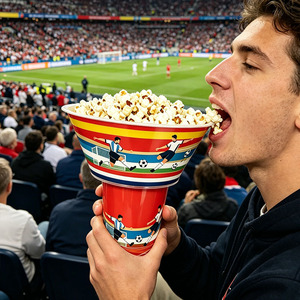 Vaso Combinado de Plástico Personalizado para Bebidas y Snacks, Desechable, 2 en 1, para Snacks, Frutas y Bebidas, con Tapas y Pajitas en la Parte Superior - Product Image 5