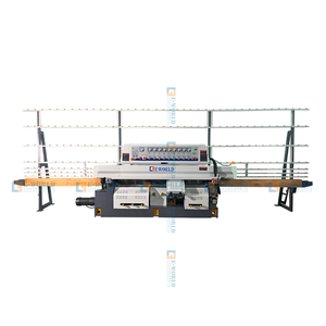 Machine de polissage de bords de verre à ligne verticale droite, équipement de façonnage de verre à 9 broches pour le traitement du verre de construction - Product Image 1