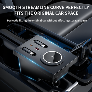 Compatible avec XC60/XC90/S90/S60 Chargeur de <span class=keywords><strong>voiture</strong></span> dédié Console <span class=keywords><strong>centrale</strong></span> Extension de station d'accueil Port USB sans fil Extension 1 an - Product Image 5