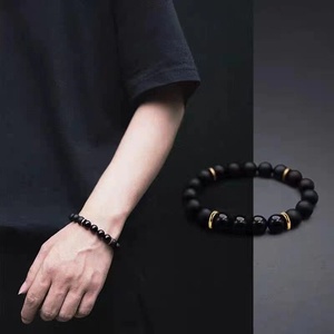 Bracelet perlé volcanique tendance pour hommes et femmes, style plaque, luxe léger, haut de gamme, pour amoureux - Product Image 3