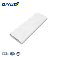 Conduit d'aération plat rectangulaire pour systèmes CVC et d'air frais, conduit peu encombrant adapté pour l'alimentation en air au sol et au plafond