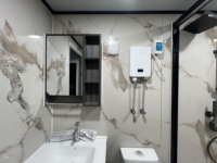 Maison conteneur modulaire pliable avec 5 plans de chambres, caractéristiques portables pour une flexibilité et une utilisation hôtelière