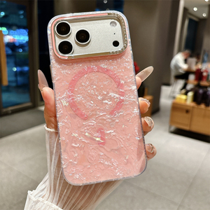 Custodia Magnetica per <span class=keywords><strong>iPhone</strong></span> 17 16 15 <span class=keywords><strong>14</strong></span> <span class=keywords><strong>Pro</strong></span> Max in PC con Effetto Fiocchi di Neve IMD, Lente Fotocamera in TPU con Diamanti Glitterati, <span class=keywords><strong>Cover</strong></span> <span class=keywords><strong>Nera</strong></span> - Product Image 5