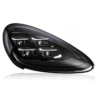 Feux de voiture pour Porsche Cayenne 2011-2018, ensemble de phares LED, mise à niveau du style le plus récent, projecteur en cristal, 4 lentilles, phare avant