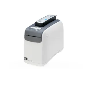 100% Kualitas Asli Zebra HC100 Desktop 300Dpi Gelang Termal Langsung Kesehatan Putih USB Pengiriman Printer Label Termal