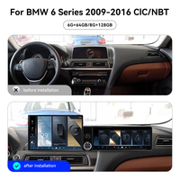 ZWNAV Pantalla de 13.1"+12.3" para BMW Serie 6 2009-2016 CIC/NBT Android 15 Carplay DSP GPS Radio de Auto Estéreo 4G WiFi 360 OEM