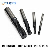 SUPAL Custom Solid Carbide Super Coated High Precision Tolerance Thread End Mill CNC Milling Cutter Tools