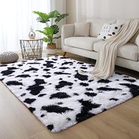 Tapis imprimé léopard noir et blanc tapis de chambre à coucher tapis tapis Super doux Shaggy tapis et tapis salon