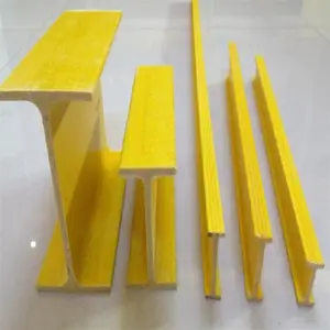 Corrosion Resistence Fiberglass H Beam High Strength FRP Pultrusion Profiles Pultruded I Beam