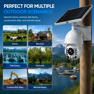 Telecamera PTZ Solare 4MP con Zoom 15X, Rilevamento Movimento Wireless 4G, Batteria da 7 Giorni per Bacini Idrici, Dighe e Centrali Idroelettriche - Product Image 6