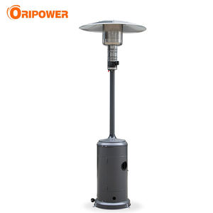 Chauffage <span class=keywords><strong>extérieur</strong></span> au propane sur pied avec parapluie noir, chauffage au <span class=keywords><strong>gaz</strong></span> GPL sur roues pour usage commercial et résidentiel - Product Image 3