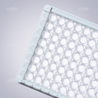 Plaque ELISA transparente détachable à 96 puits, 12 puits, 8 bandes, micro-plaque non stérile à liaison haute et moyenne pour la détection immuno-chimique en laboratoire