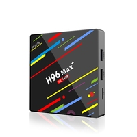 Boîtier TV populaire H96 Max Plus Android 9.0 Double Wi-Fi BT 4 Go DDR3 32 Go EMMC RK3228 Décodeur Android Boîtier Android Lecteur vidéo 4K Souris aérienne