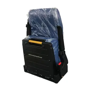 Pièces d'autobus personnalisées raisonnables Sièges passagers auto-pliants bleus Boîte en carton personnalisée Siège <span class=keywords><strong>de</strong></span> minibus confortable - Product Image 1