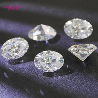 Cadermay D VVS1 Moissanita Ovalada 2*4mm-10*14, Piedras Preciosas de Moissanita Sueltas al por Mayor, Moissanita Sintética de Lujo