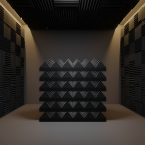 Panneaux de mousse acoustique 30x30cm, lot de 24, isolation phonique, absorption acoustique pour murs et plafonds, design moderne - Product Image 2