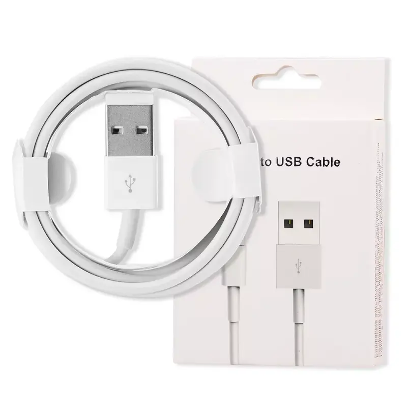 Wholesale Original USB To Lighting Fast Charging Cord 1M 2M 3M 3ft 6ft 10ft Charger Data Power Cable For iPhone Apple IOS iPad