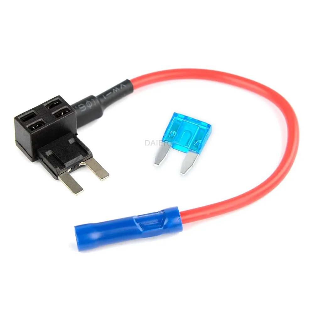 Support de bloc de fusibles à 2 lames Micro 10A Act avec câble pour Mini Atm Apm porte-fusible à lame