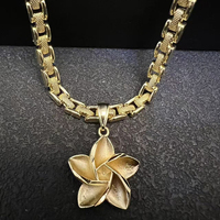 Pendentif Hip Hop Dropshipping Fleur Colorée Accessoires d'Oreille Hiphop de Haute Qualité