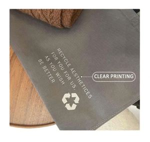 Wholesale Customized Personalized Custom Logo Reusable <b>Folding</b> Non-Woven Environmentally Tote <b>Bag</b> Shopping for Women - Product Image 5