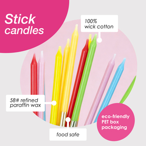 Lot de 12 bougies fines et longues écologiques pour gâteau, décorations dorées pour <span class=keywords><strong>anniversaire</strong></span>, mariage, Noël, Nouvel <span class=keywords><strong>An</strong></span> - Product Image 4