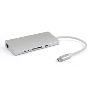 Mini HDMI 4K Loại C USB3.0 Hub Extender 9 Cổng <span class=keywords><strong>USB</strong></span> C Cổng Nhôm USB3.0 Docking Station Adapter Cho Máy Tính Xách Tay - Product Image 6