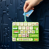 Gantungan Kunci Keyboard Alfabet Kartun Lucu 26 Huruf Mainan Tekan Gelembung Mini Portabel Pereda Stres Liontin Tas Ransel Hadiah