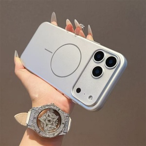 เคสแม่เหล็กแบบบางพิเศษคุณภาพสูงสำหรับ iPhone 17 Pro Max 14 15 16 Plus 17Air พร้อมปุ่มโลหะ ป้องกันแรงกระแทก ฝาหลังแข็ง - Product Image 4