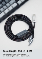 Câble de clavier 8K, clavier et souris USB double TYPE-C, éclairage RGB, ordinateur de jeu, clavier à touches magnétiques, câble de données