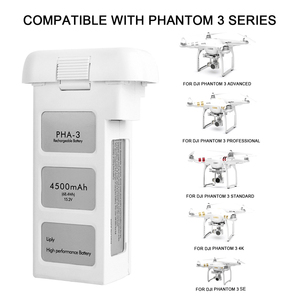 Nâng cấp 4500mAh 15.2V Lipo Pin cho DJI Phantom 3 Pro/Tiêu chuẩn/nâng cao 4K SE thông minh chuyến bay thay thế pin - Product Image 4