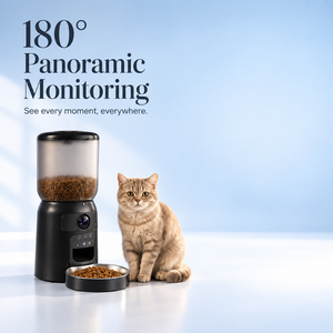 Distributeur automatique de nourriture pour chat à double caméra avec surveillance à distance via application WiFi et communication bidirectionnelle - Product Image 2