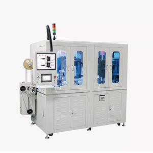Automatic Rf <b>Cable</b> Coaxial Rotary <b>Stripping</b> And Crimping <b>Machine</b> With Testing Function 0.64-1.78mm 35-400mm Cutting Length - Product Image 1