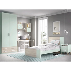NOVA 21ETDB201 Muebles de Dormitorio para Bebés y Niños Color Verde Menta, Armario de <span class=keywords><strong>2</strong></span> <span class=keywords><strong>Puertas</strong></span> con 4 Cajones, Grado E1 - Product Image 2