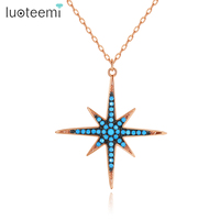 Colliers pendentifs LUOTEEMI 2027, collier pendentif bohème tendance pour femmes, accessoires de bijoux