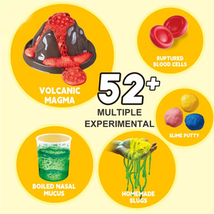 Kit d'expériences scientifiques STEM EPT 52 Plus pour enfants, ensemble de chimie DIY avec slime volcanique et jouets en forme de limaces pour garçons et filles de 8 ans et plus - Product Image 2