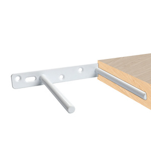 Support mural dissimulé noir électroplaqué, <span class=keywords><strong>fixation</strong></span> dissimulée en T double, support de cloison de 10 cm - Product Image 3