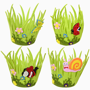 <span class=keywords><strong>D</strong></span>écorations de Pâques en non-tissé écologique, panier cadeau lapin pour adolescents, panier à œufs pour la chasse aux œufs de Pâques en intérieur, produit phare - Product Image 1